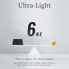 Lightweight 360° Adjustable Solar Panel with 9.8ft Cable for Easy Outdoor Use