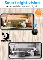 Mini Cámara Oculta Espía 4k Ultra Hd Wifi Niñera Inalámbrica Camara Espia 2025