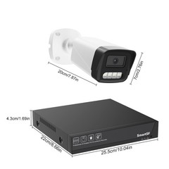 8CH 5MP Security Camera System NVR 5MP PoE IP Camera Wired Night Vision 2TB HDD