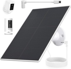 Ring Camera Solar Panel Charger for Stick Up and Spotlight Cams, Weatherproof