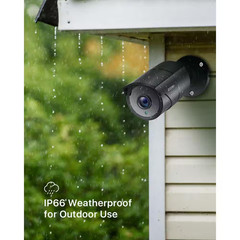 1080P Full HD TVI Hardwired Home Security Camera with Audio Recording 120 Ft. Ni