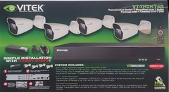 VITEK VT-TH2KT4B HD Security Camera System 4 Camera DVR Kit NEW Open Box