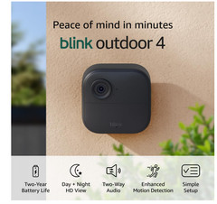 Blink Outdoor 4 Wireless Camera Security System & Blink Video Doorbell BUNDLE