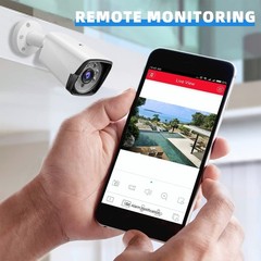 4CH H.265+ 5MP Lite 4K HD Outdoor CCTV Home Security Camera System Kit with DVR