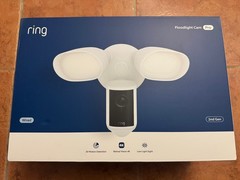 New Ring Floodlight Cam Pro Wired 2nd Gen (Newest Model) Retinal 4K – White