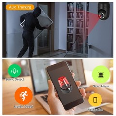 360° 1080P IP E27 Light Bulb Camera Wi-Fi IR Night Smart Home Wireless Security