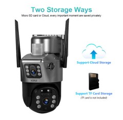 2/4PCS WIFI Solar Battery Outdoor 4MP HD Wireless Security Camera 2Way Audio USA