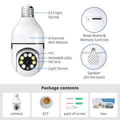 2PCS Wireless Security Camera System Outdoor Home 5G Wifi Night Vision Cam 1080P