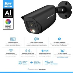 Amcrest AI Bullet IP PoE Outdoor Camera Detection IP5M-B1276EB-AI Year Warranty