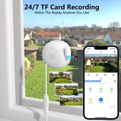 Wansview Window Camera 16x Digital Zoom WIFI Security Camera Color Night Vision