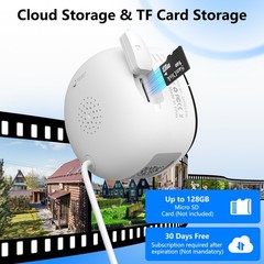 Wansview Window Camera 2K Indoor Camera for Home Security Outside Ai Detection