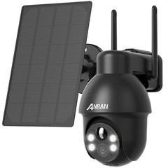 ANRAN 5MP Outdoor Solar Security Camera Wifi Battery Powered Wireless 360° View