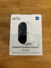 Arlo Essential Motion Camera Outdoor 2nd Gen Add-On 2K Wireless Security White