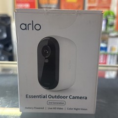Arlo Essential In/ Outdoor Wireless Security 2nd Gen Spotlight Camera Sealed