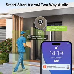 2K Window Camera, 2.4GHz & 5GHz WiFi6 Indoor Cameras for Home Security Outdoor