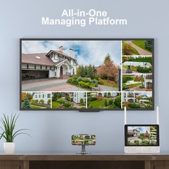 ANRAN Outdoor Security Camera System Wireless Home Night Vision 2TB 8CH 5MP NVR
