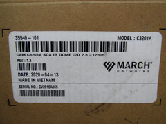 New March Networks C3201A / 35540-101 SDA IR DOME O/D 2.8-12mm Security Camera
