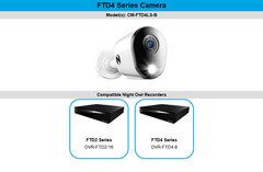Night Owl CM-FTD4LS-B-V2 2K 2560×1440 (4MP) Wired Add-on Camera with Spotlight