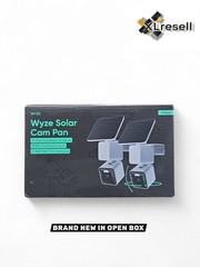 2-PACK WYZE Solar Cam Pan 2K Security Camera 360° Pan Tilt Solar Powered WiFi