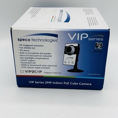 NEW Speco Technologies VIP2C1P 2MP Indoor PoE Mini Cube HD Network Camera