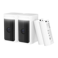 Wyze Battery Cam Pro Wireless Security Camera 2-Pack, 2K HD Color Night Vision,