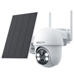 ANRAN Outdoor Solar Security Camera 3MP Wireless Wifi 360°PTZ Battery 2Way Audio