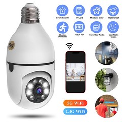 1080P IP E27 360° Light Bulb Camera Wi-Fi IR Night Smart Home Wireless Security