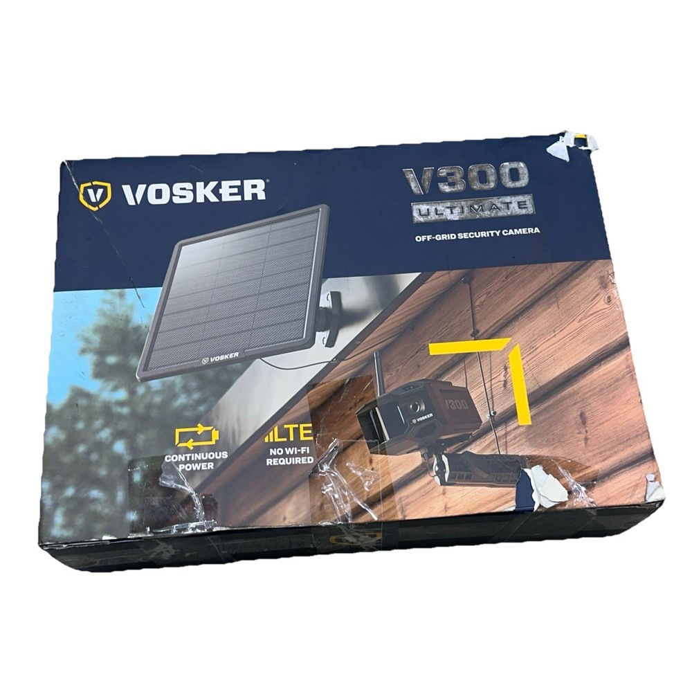 Vosker V300 Ultimate 4G-LTE Autonomous Outdoor Security Camera, High-Capacity