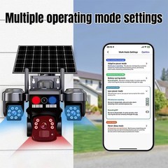 4PCS Camara De Seguridad Solar Inalambricas Para Exterior Con Vision Nocturna HD