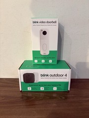 Blink Outdoor 4 Wireless Camera Security System & Blink Video Doorbell BUNDLE