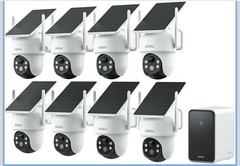 Aosu D1 Classic 8-Cam Wireless Outdoor Security System, Solar Powered, 3K