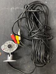 WISECOMM OC990 Color CCTV Camera with Audio-Video-Power cable 100ft RCA jacks