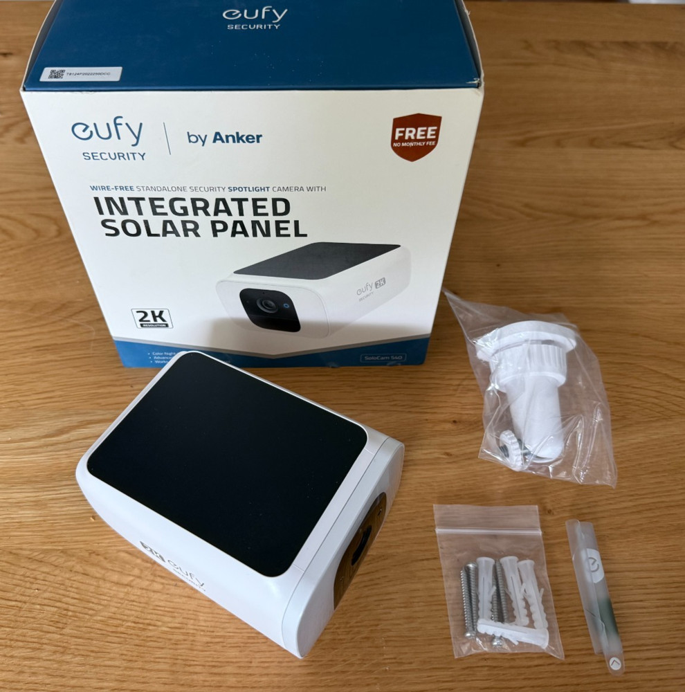 Eufy SoloCam S40 Solar-Powered Wireless Outdoor Security Camera – White…