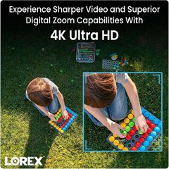 Lorex 4K 8MP IP Wired Dual-Lens Add-On Outdoor Security Camera Smart Security