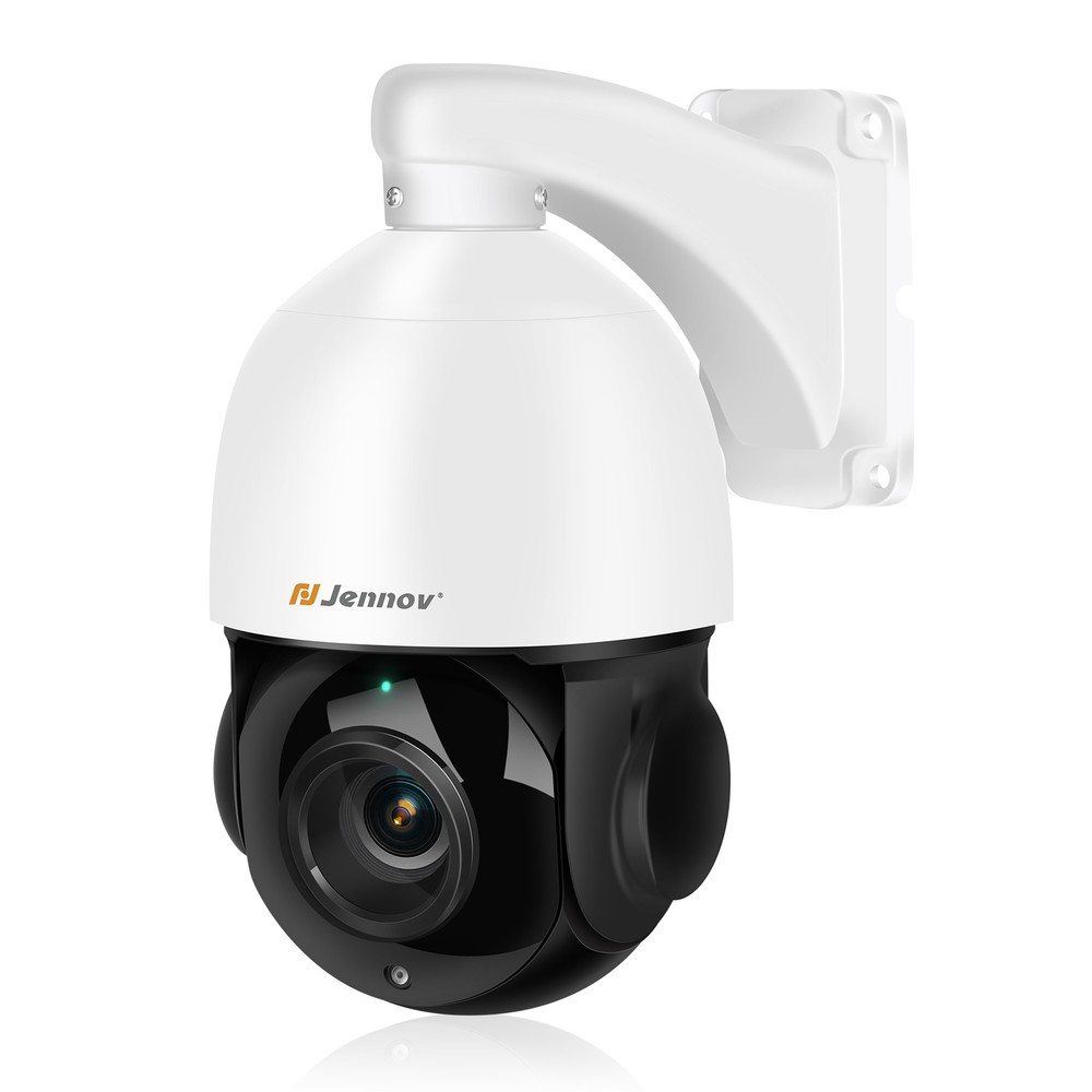 Jennov 4K 8MP 30X Zoom PoE Security Camera PTZ Auto Tracking Outdoor 2-Way Audio