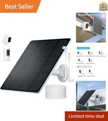 Ring Camera Solar Panel Charger, Compatible with Stick Up Cam, Stick Up Cam P…