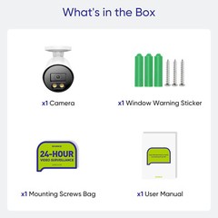 SANNCE 1x HD 1080P Outdoor EXIR CCTV 2MP Security Camera for Surveillance System