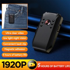 Body Camera HD 1080P Video DVR Clip IR Night Vision Cam with Free 64GB SD Card