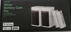 Wyze Battery Cam Pro 2 Pack WYZECOP-RB2PK Wireless 2k HD Color Night Spotlight