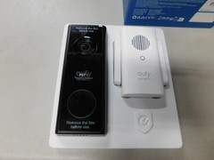 new open box Eufy Security 2K HD Battery Operated Video Doorbell Black T8210C