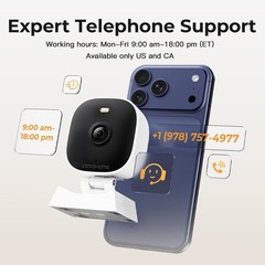 Home Security Cameras with 2K Resolution, Motion Alerts & 128G Support, 2-Pack