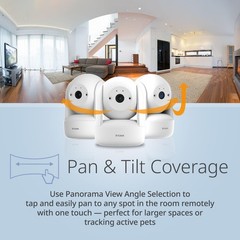 Indoor Pan & Tilt Wi-Fi Camera w/ 360 Degree View, Full 2K 1296p Resolution, …