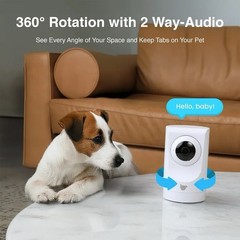 Instachew Purrsight 360° Smart Pet Camera, 1080P HD, Wireless, 2-Way Audio (NEW)