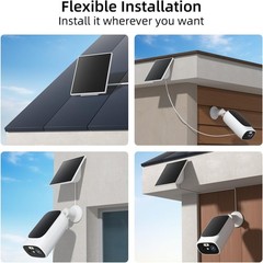 Solar Camera Security Outdoor – 100% Wire-Free Security Cameras Wireless Outdoor