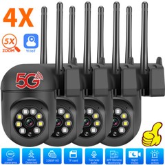 1080P 5G WiFi Camara De Seguridad HD Inalambrica 360° Con Audio y Video Interior
