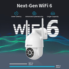 ANRAN 5MP WiFi Security Camera System Smart PTZ Outdoor Wireless IR Night Vision