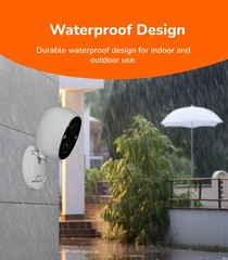 2.5K Indoor Outdoor Battery Camera, Dual-Band WiFi, Free AI Human & Pet Detec…