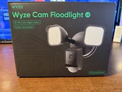 WYZE Wired Outdoor Wi-Fi Floodlight v2 Home Security Camera with 2K Video BLACK