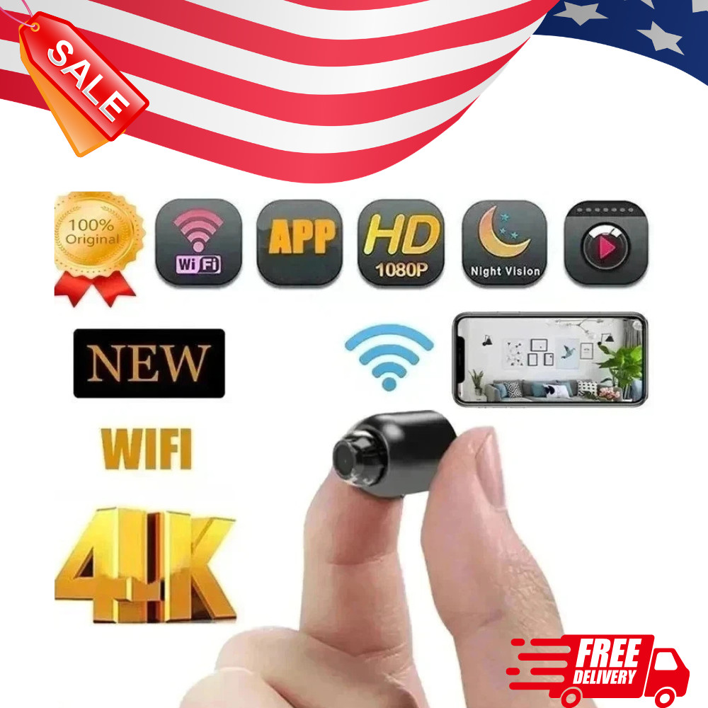 1080P Mini Camera CCTV WiFi HD IP Night Vision Camcorder Home Security Cam US