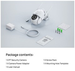 ANRAN 5MP Wireless PTZ Security Camera System Outdoor Audio Color Night Vision